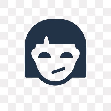 Saydam arka plan üzerinde şüpheci saydamlık kavramı izole şüpheci vektör simge kullandığınız web ve mobil olabilir