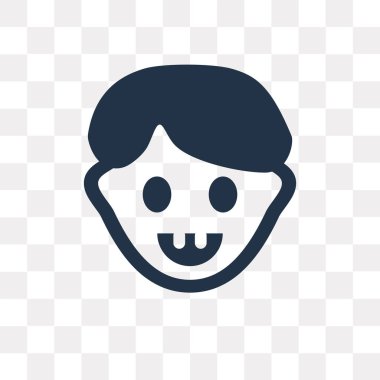 Saydam arka plan üzerinde neşeli saydamlık kavramı izole neşeli vektör simge kullandığınız web ve mobil olabilir