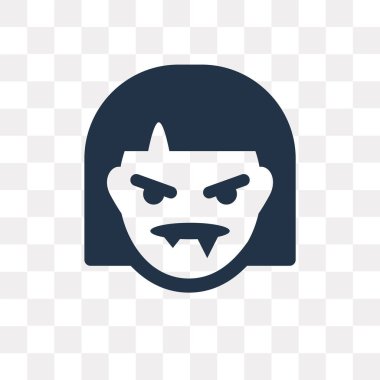 Saydam arka plan üzerinde vampir saydamlık kavramı izole vampir vektör simge kullandığınız web ve mobil olabilir