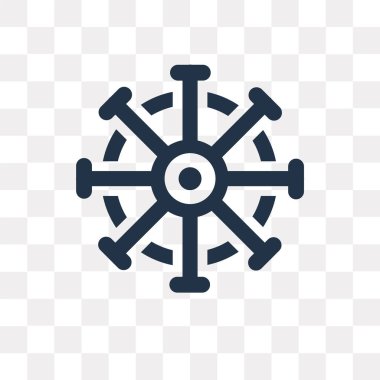 Saydam arka plan üzerinde dümen saydamlık kavramı izole dümen vektör simge kullandığınız web ve mobil olabilir