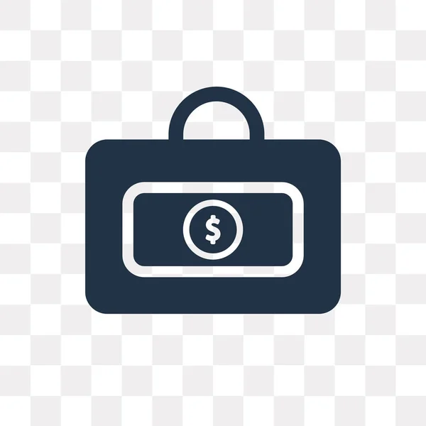 Peníze Pytle Vektorové Ikony Izolované Průhledné Pozadí Koncept Transparentnosti Pytel — Stockový vektor