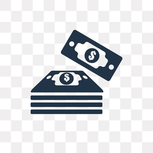 Dólar Icono Vectorial Aislado Sobre Fondo Transparente Dólar Concepto Transparencia — Vector de stock
