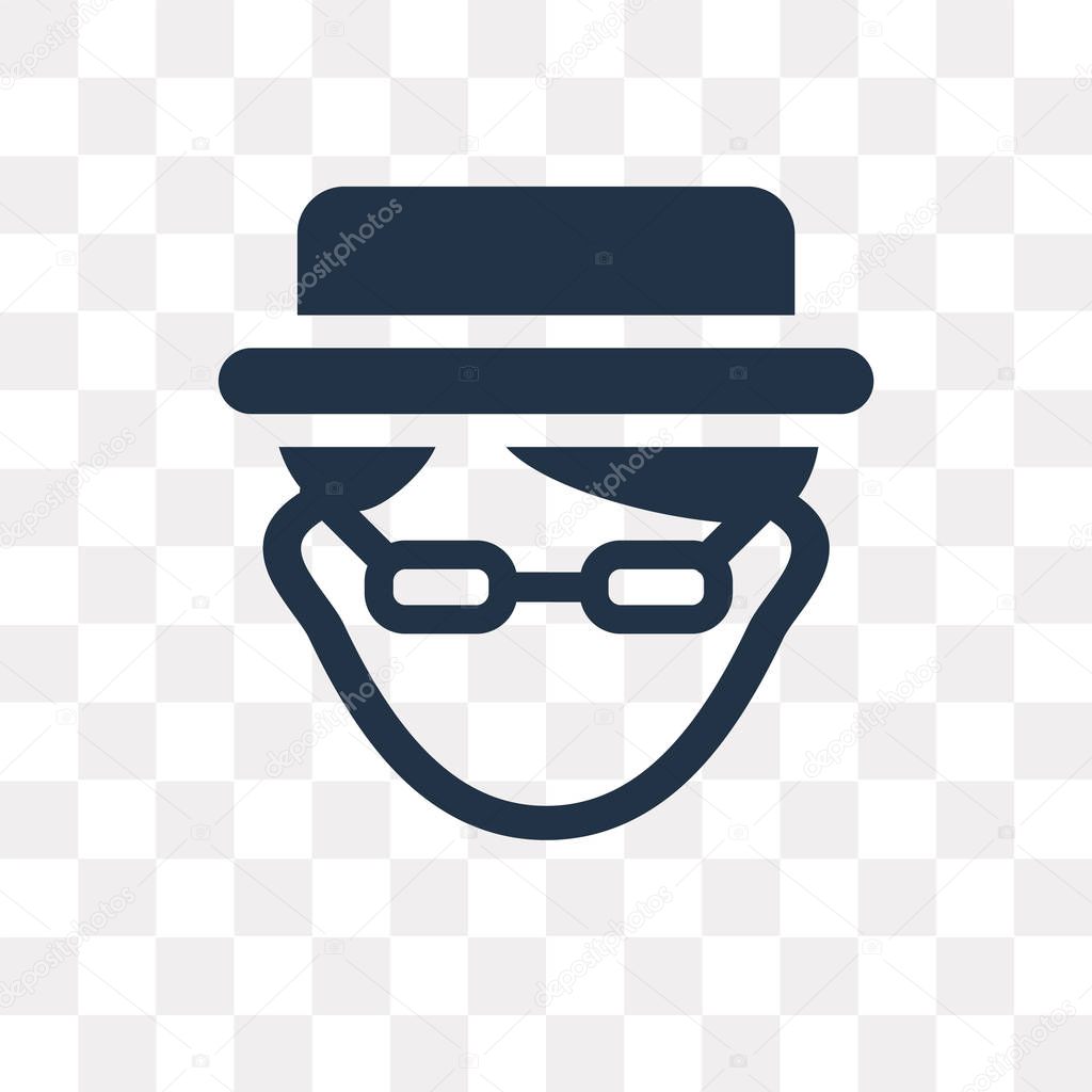 Heisenberg vector icon isolated on transparent background, Heisenberg transparency concept can be used web and mobile