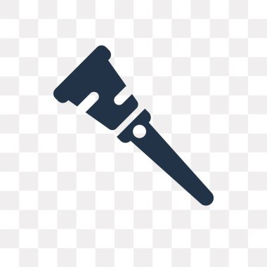 Tahta bacak vektör simge şeffaf arka plan üzerinde tahta bacak saydamlık kavramı izole kullanılan web ve mobil olabilir