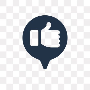 Saydam arka plan üzerinde geribildirim saydamlık kavramı izole geribildirim vektör simge kullandığınız web ve mobil olabilir