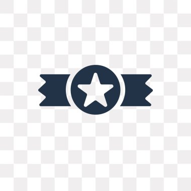 Saydam arka plan üzerinde madalya saydamlık kavramı izole madalya vektör simge kullandığınız web ve mobil olabilir