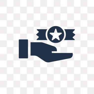 Saydam arka plan üzerinde memnuniyeti saydamlık kavramı izole memnuniyeti vektör simge kullandığınız web ve mobil olabilir