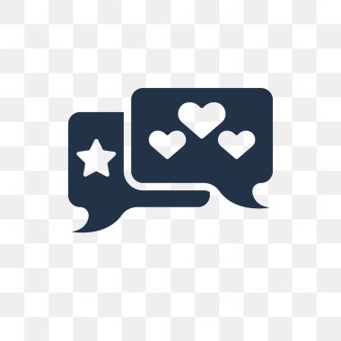 Saydam arka plan üzerinde sohbet saydamlık kavramı izole sohbet vektör simge kullandığınız web ve mobil olabilir