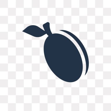 Saydam arka plan üzerinde Erik saydamlık kavramı izole Erik vektör simge kullandığınız web ve mobil olabilir