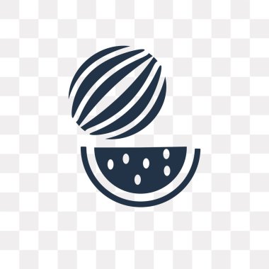 Saydam arka plan üzerinde karpuz saydamlık kavramı izole karpuz vektör simge kullandığınız web ve mobil olabilir