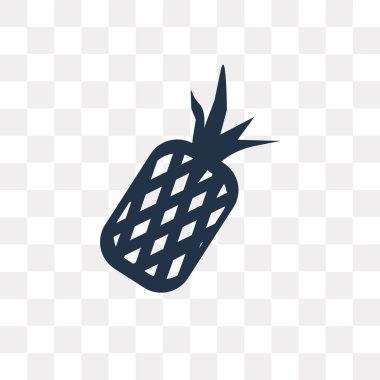 Saydam arka plan üzerinde ananas saydamlık kavramı izole ananas vektör simge kullandığınız web ve mobil olabilir