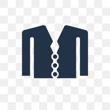 Takım elbise vektör simge şeffaf arka plan üzerinde takım elbise şeffaflık kavramı izole kullanılan web ve mobil olabilir