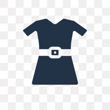 Şeffaf arka plan üzerinde elbise şeffaflık kavramı izole elbise vektör simge kullandığınız web ve mobil olabilir