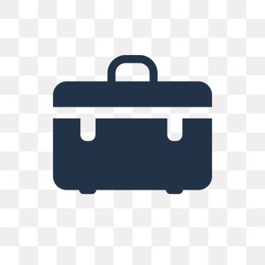 Saydam arka plan üzerinde portföy saydamlık kavramı izole portföy vektör simge kullandığınız web ve mobil olabilir