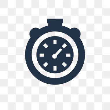 Saydam arka plan üzerinde büyük kronometre saydamlık kavramı izole büyük kronometre vektör simge kullandığınız web ve mobil olabilir