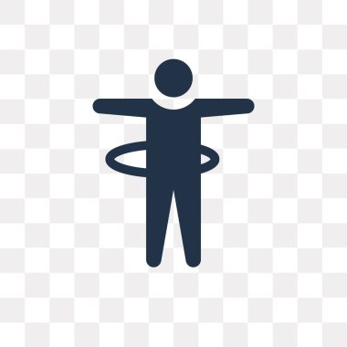 Saydam arka plan üzerinde sopa adam Hoop saydamlık kavramı izole sopa adam Hoop vektör simge kullandığınız web ve mobil olabilir