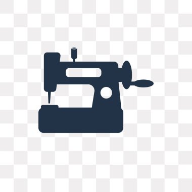 Vektör simgesi üzerinde şeffaf arka plan izole dikiş, dikiş saydamlık kavramı kullanılan web ve mobil olabilir