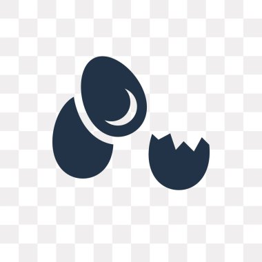 Saydam arka plan üzerinde yumurta saydamlık kavramı izole yumurta vektör simge kullandığınız web ve mobil olabilir