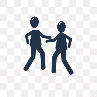 Vektör simgesi üzerinde şeffaf arka plan izole dövüş, dövüş saydamlık kavramı kullanılan web ve mobil olabilir