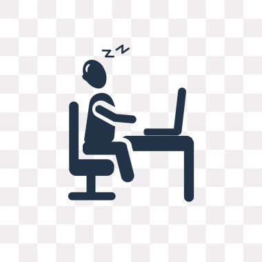 Vektör simgesi üzerinde şeffaf arka plan izole uyku, uyku saydamlık kavramı kullanılan web ve mobil olabilir