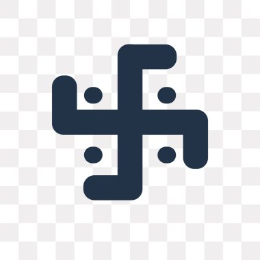Saydam arka plan üzerinde Swastica saydamlık kavramı izole Swastica vektör simge kullandığınız web ve mobil olabilir