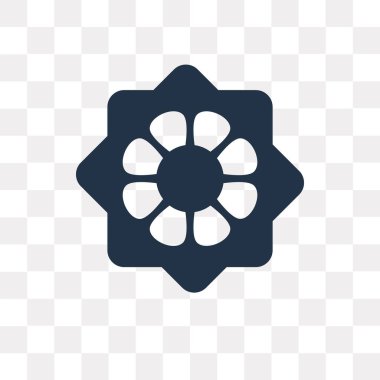Saydam arka plan üzerinde Rangoli saydamlık kavramı izole Rangoli vektör simge kullandığınız web ve mobil olabilir
