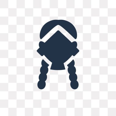 Saydam arka plan üzerinde kadın saydamlık kavramı izole kadın vektör simge kullandığınız web ve mobil olabilir