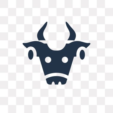 Saydam arka plan üzerinde inek şeffaflık kavramı izole inek vektör simge kullandığınız web ve mobil olabilir