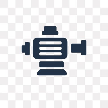 Saydam arka plan üzerinde pompa saydamlık kavramı izole pompa vektör simge kullandığınız web ve mobil olabilir