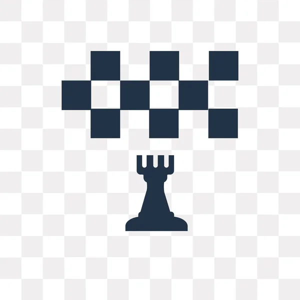 Chess Vektor Ikonen Isolerad Transparent Bakgrund Schack Öppenhet Koncept Kan — Stock vektor