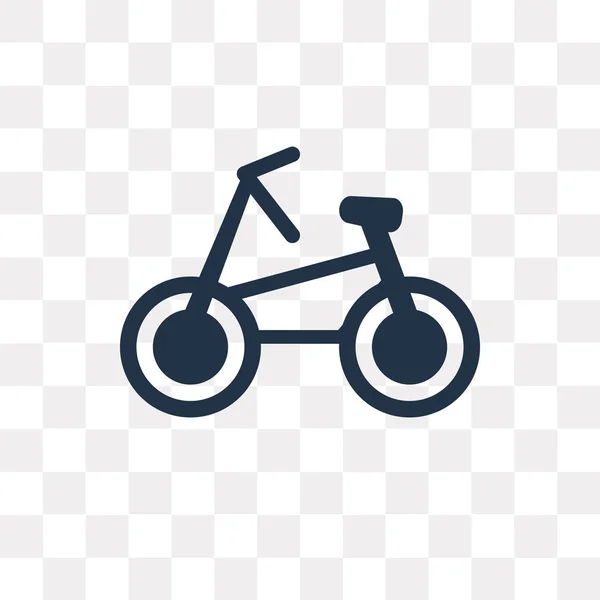 Bicycle Vector Icon Isolated Transparent Background Bicycle Transparency Concept Can — Stock Vector