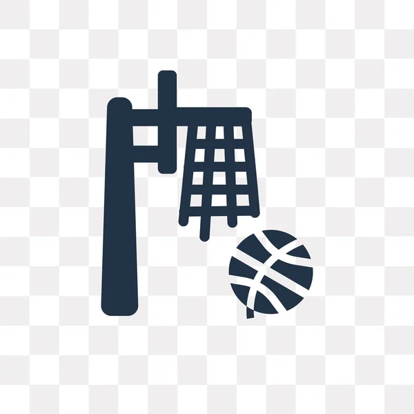 篮球矢量图标在透明背景下分离 篮球透明度概念可用于网络和移动 — 图库矢量图片