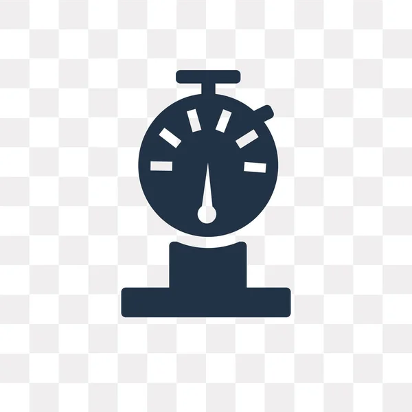 Gauge Vector Pictogram Geïsoleerd Transparante Achtergrond Gauge Transparantie Concept Kunnen — Stockvector