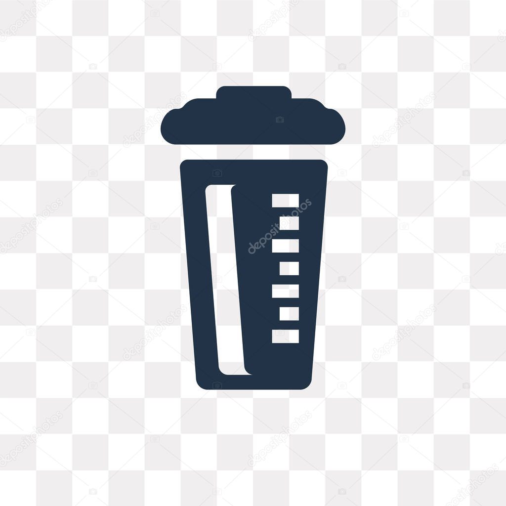 Protein Shake vector icon isolated on transparent background, Protein Shake transparency concept can be used web and mobile