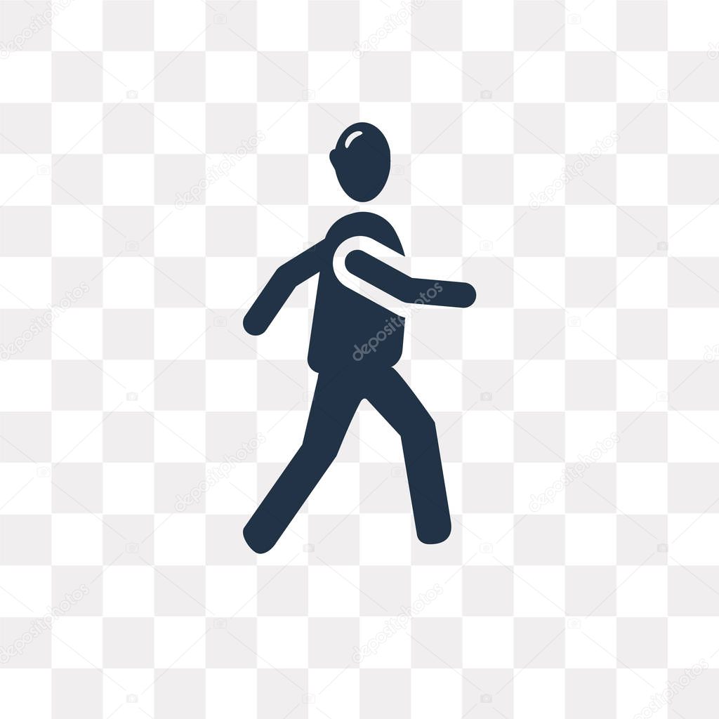 Man Dancing vector icon isolated on transparent background, Man Dancing transparency concept can be used web and mobile