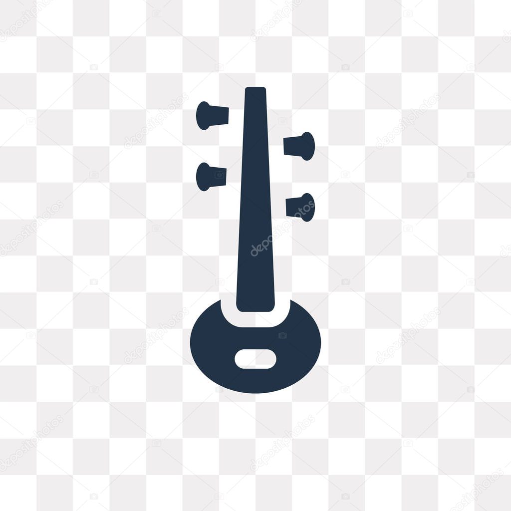 Veena vector icon isolated on transparent background, Veena transparency concept can be used web and mobile