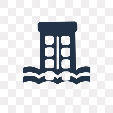 Saydam arka plan üzerinde felaket saydamlık kavramı izole felaket vektör simge kullandığınız web ve mobil olabilir