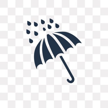 Saydam arka plan üzerinde şemsiye saydamlık kavramı izole şemsiye vektör simge kullandığınız web ve mobil olabilir