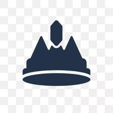 Saydam arka plan üzerinde Crown saydamlık kavramı izole taç vektör simge kullandığınız web ve mobil olabilir