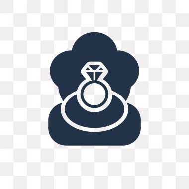 Saydam arka plan üzerinde yüzük saydamlık kavramı izole yüzük vektör simge kullandığınız web ve mobil olabilir