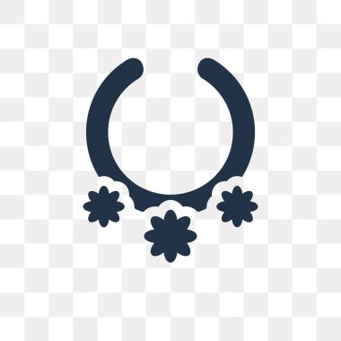 Saydam arka plan üzerinde kolye saydamlık kavramı izole kolye vektör simge kullandığınız web ve mobil olabilir