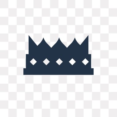 Saydam arka plan üzerinde Crown saydamlık kavramı izole taç vektör simge kullandığınız web ve mobil olabilir