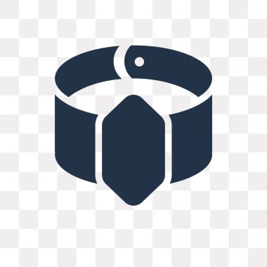 Saydam arka plan üzerinde bilezik saydamlık kavramı izole bilezik vektör simge kullandığınız web ve mobil olabilir