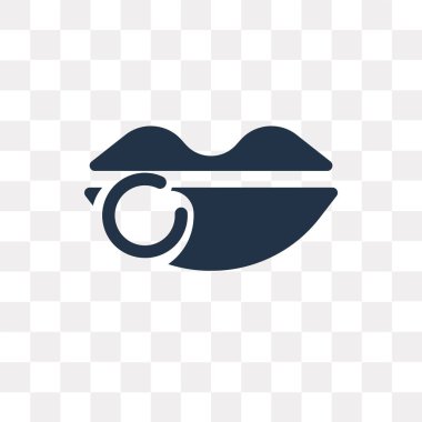 Saydam arka plan üzerinde Piercing saydamlık kavramı izole Piercing vektör simge kullandığınız web ve mobil olabilir