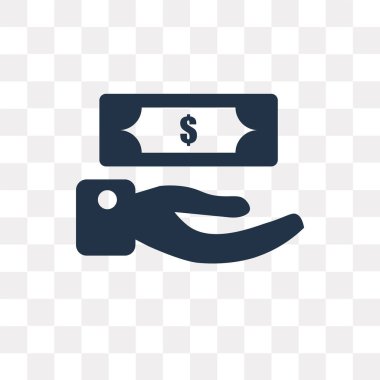 Saydam arka plan üzerinde yatırım saydamlık kavramı izole yatırım vektör simge kullandığınız web ve mobil olabilir