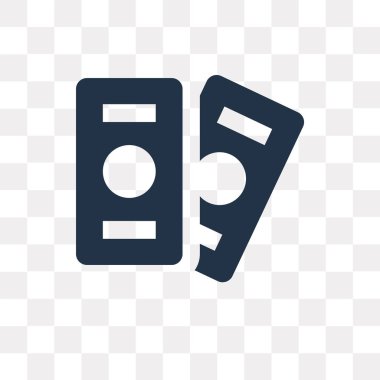 Saydam arka plan üzerinde para saydamlık kavramı izole para vektör simge kullandığınız web ve mobil olabilir