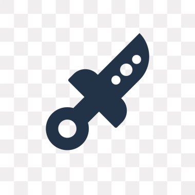 Saydam arka plan üzerinde bıçak saydamlık kavramı izole bıçak vektör simge kullandığınız web ve mobil olabilir