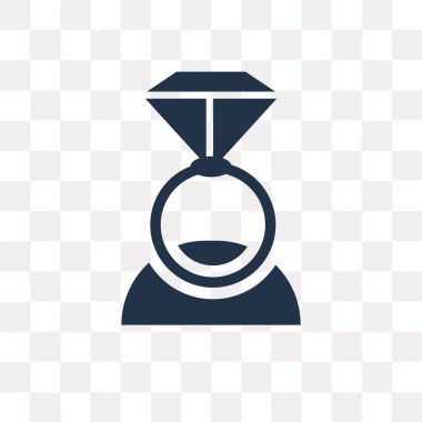 Saydam arka plan üzerinde yüzük saydamlık kavramı izole yüzük vektör simge kullandığınız web ve mobil olabilir