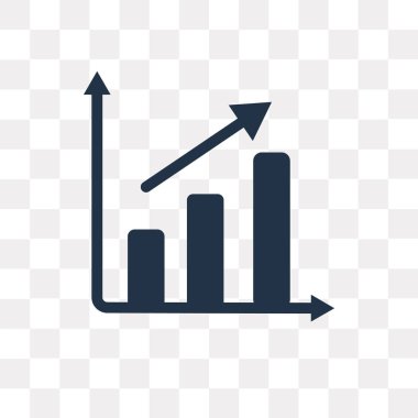 Saydam arka plan üzerinde büyüme saydamlık kavramı izole büyüme vektör simge kullandığınız web ve mobil olabilir