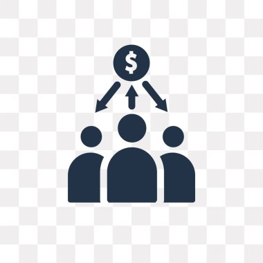 Saydam arka plan üzerinde yatırımcı saydamlık kavramı izole yatırımcı vektör simge kullandığınız web ve mobil olabilir